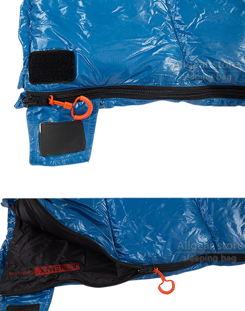 AEGISMAX SPII ультра-легкая водонепроницаемая спальная сумка на белом утином пуху для взрослых весна осень лето конверт спальный мешок