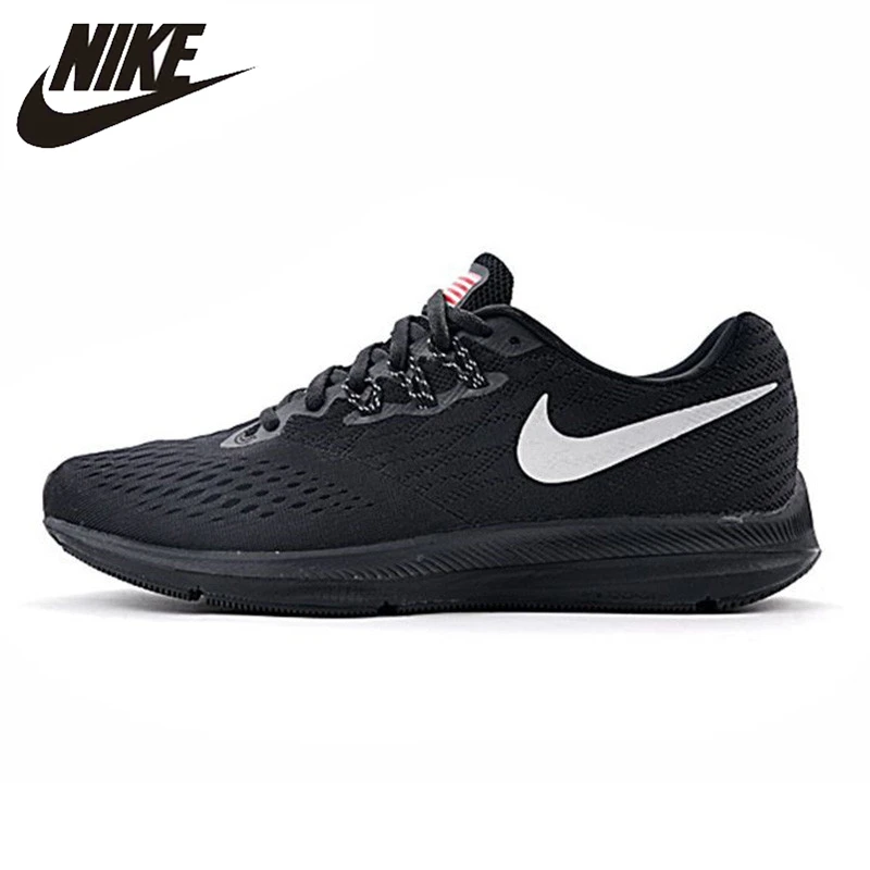 Nike ZOOM WINFLO 4 SHIELD Men's Running Shoes Wearable Non-slip Breathable Lightweight Sneakers 898466-999