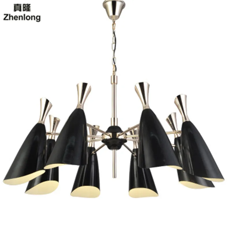 

Mordern Nordic Retro Bulb Light Chandelier Adjustable DIY E27 Art Aluminium Pendant Living Room Restaurant Cafe Bar Lamp