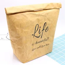 Vogvigo Portable Waterproof  Lunch Bag  Paste Thermal Insulated Lunch Box Tote for Cooler Case Food Storage Picnic Bags Letter