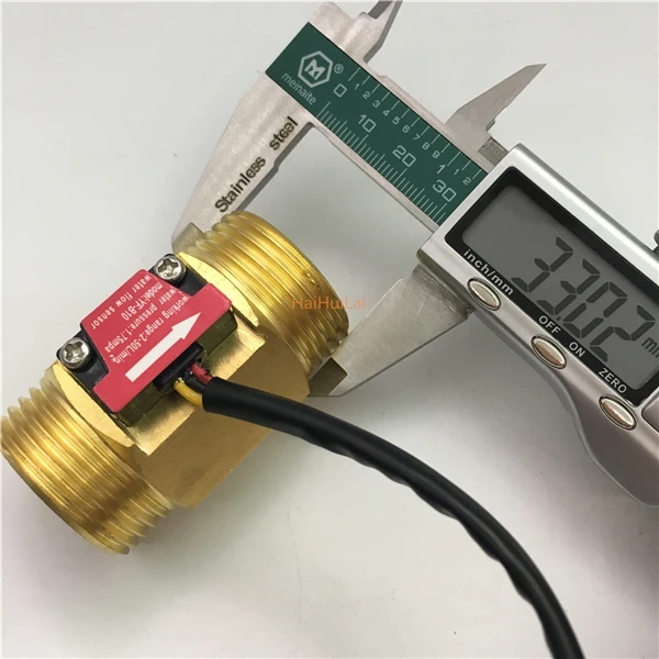 +YF-B10 water Hall flow sensor pluse output aluminium alloy 7 (13)