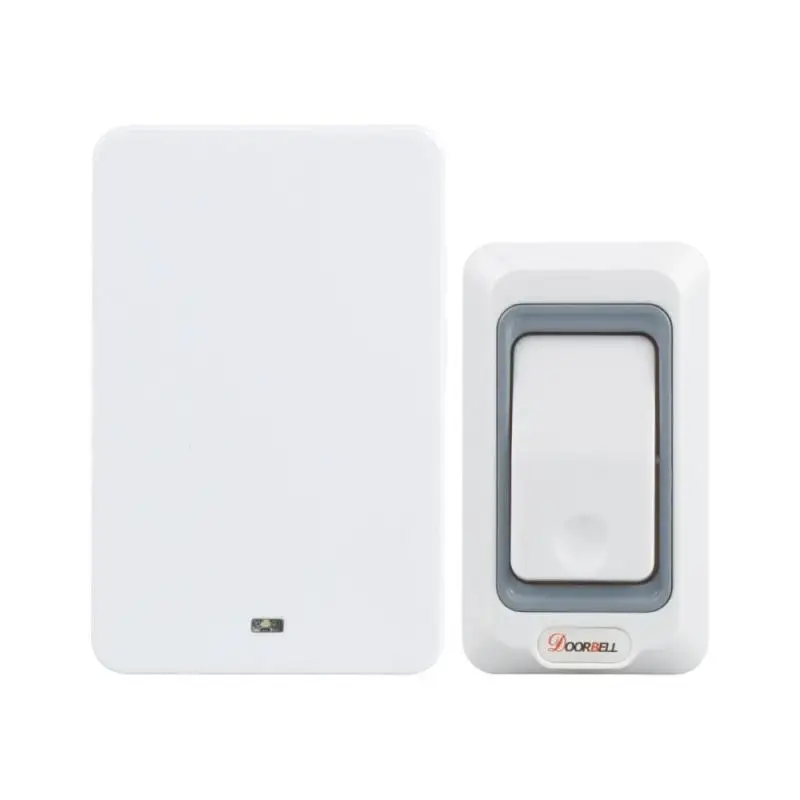 

433Mhz Smart Wireless Remote Control Doorbell DIY kit Receiver With Touch LED light Door Bell for Home Office EU Plug