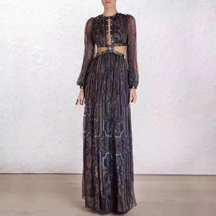 

Floral Print Beach 2 Piece Set 2019 Summer Women Buttons Deep V Neck Long Sleeve Blouse Crop Top and Long Skirt Boho Womens Set
