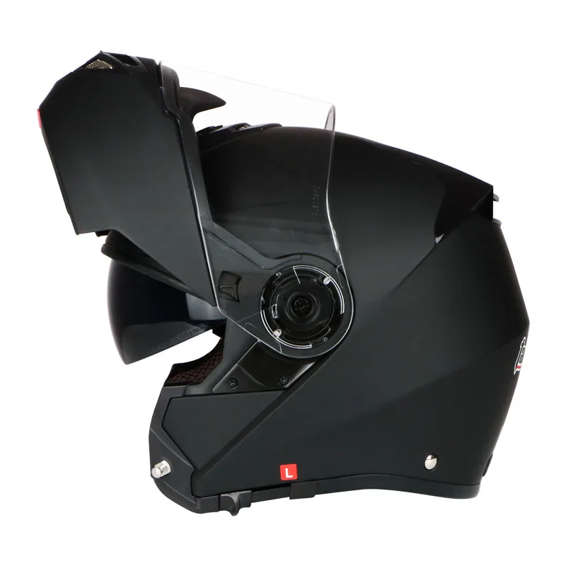 Абсолютно мотоцикл руль Fatbar для полный уход за кожей лица шлем откидной шлем защитный Шестерни футболка Байкерская с двумя объективами ECE - Цвет: 6