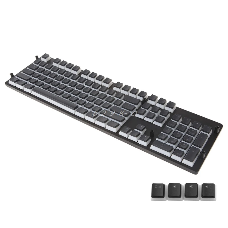 104 ANSI макет PBT Двойная кожа молочный выстрел с подсветкой Keycap для OEM Cherry