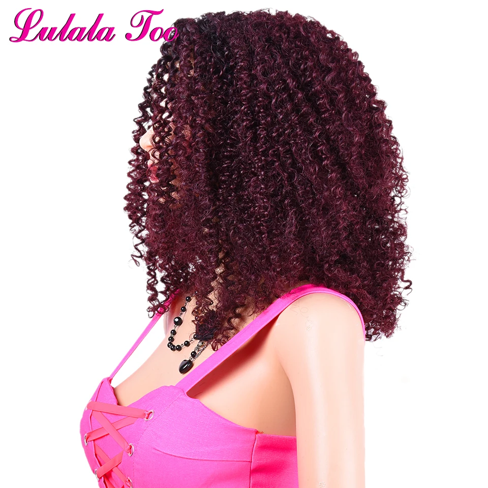wine red wig
