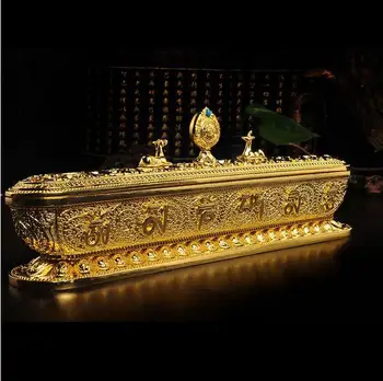 

Tibetan Tibet Buddhist Buddha Alloy OM 8 Symbols incense powder Burner Holder