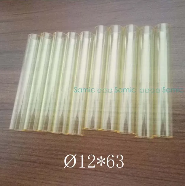 

IPL Yellow Quartz Tube ipl lamp glass tube e-light lamp laser lamp uv tube 12*63mm