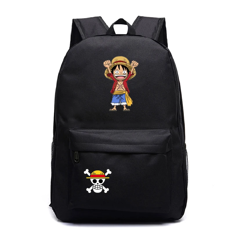 Одна деталь рюкзак для учеников, мальчиков и девочек сумки модные Луффи шаблон Chopper школьный Эдвард Ньюгейт подростков ежедневно рюкзак - Цвет: 20