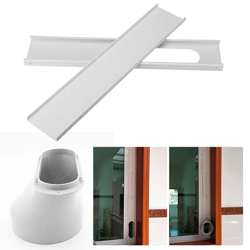 

Durable 2PCS Slide Kit Plate Window Adapter 55-110cm For Portable Air Conditioner Home Improvements Supplies