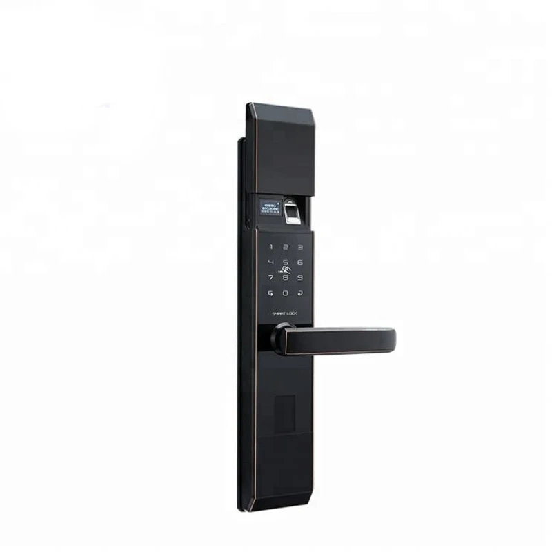 

Smart Keyless Fingerprint Lock Biometric Electronic Entrance Intelligent Door Lock With WiFi APP Password ID Card Emergency Key