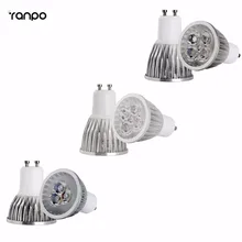 Супер яркий 5 шт./лот затемнения светодиодный прожекторы 110 V 9 Вт, 12 Вт, 15 Вт, GU10 светодиодный лампы теплый белый свет/холодный белый базовый потолочный светодиодный светильник Лампада