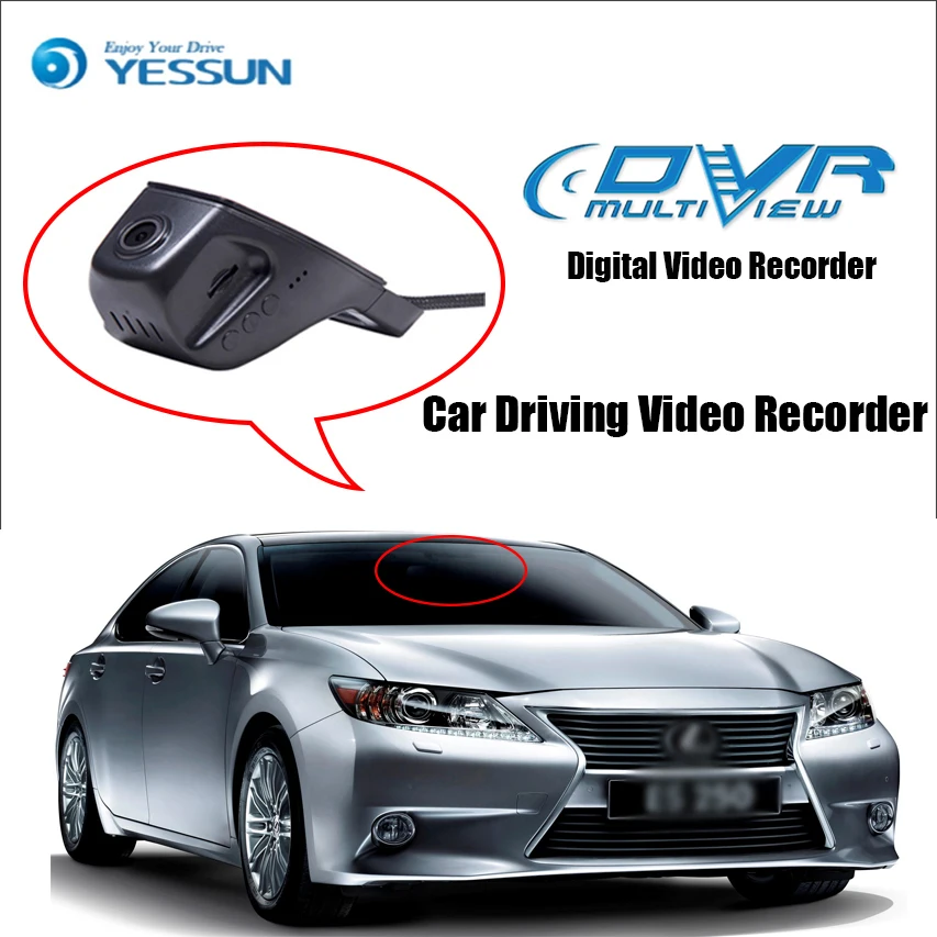 Видеорегистратор YESSUN для Lexus es 250 Wi Fi FHD 96658 P|dash cam night vision|black boxfhd 1080p |