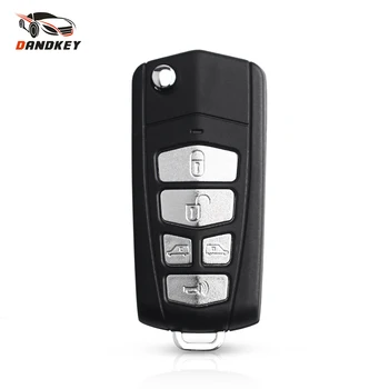 

Dandkey 10pcs Replacement Modified Flip Remote Key Shell For Kia Sedona Mini Van Key 5 Buttons Folding Fob Car Key Case
