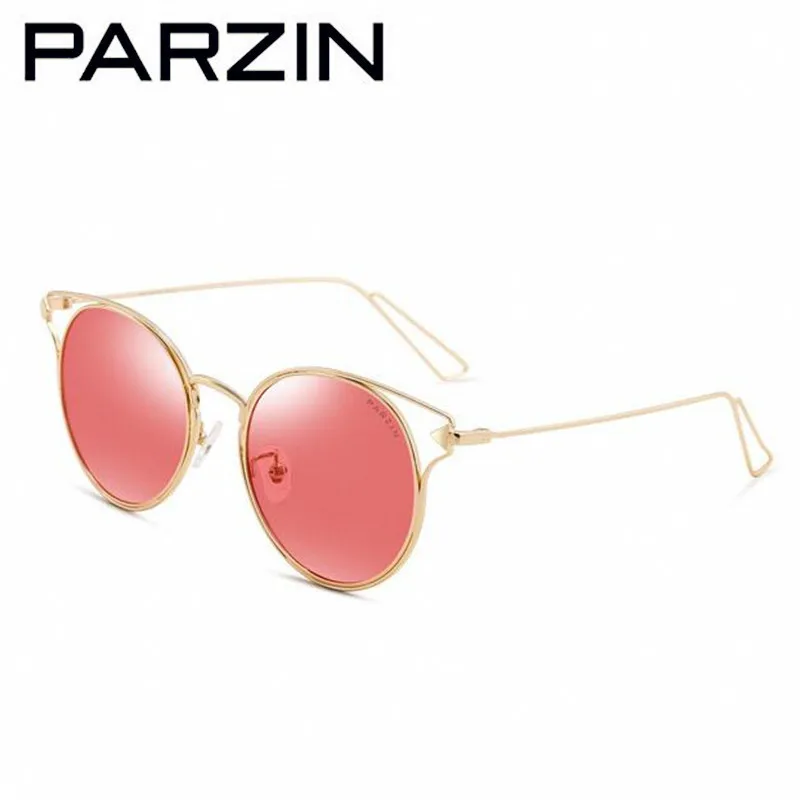 Bunte Weibliche Polarisierte Parzin sliver Red Blue Yellow Sonnenbrille Mit Rahmen Metall Shades Fall Vintage 8117 Gläser Purple Driving Gold sliver Damen gold q4t4Exwnrd