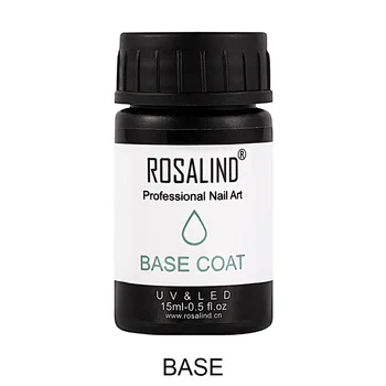 

ROSALIND Nail Art 15ml Base Coat High quality primer for Nails Soak-off UV Nail design Vernis Semi Permanent Protect Manicure