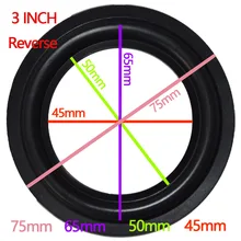 2 шт. DIY прочный 3 дюймов стерео нч динамик громкий динамик обрамление динамика резиновые окружает ремонт
