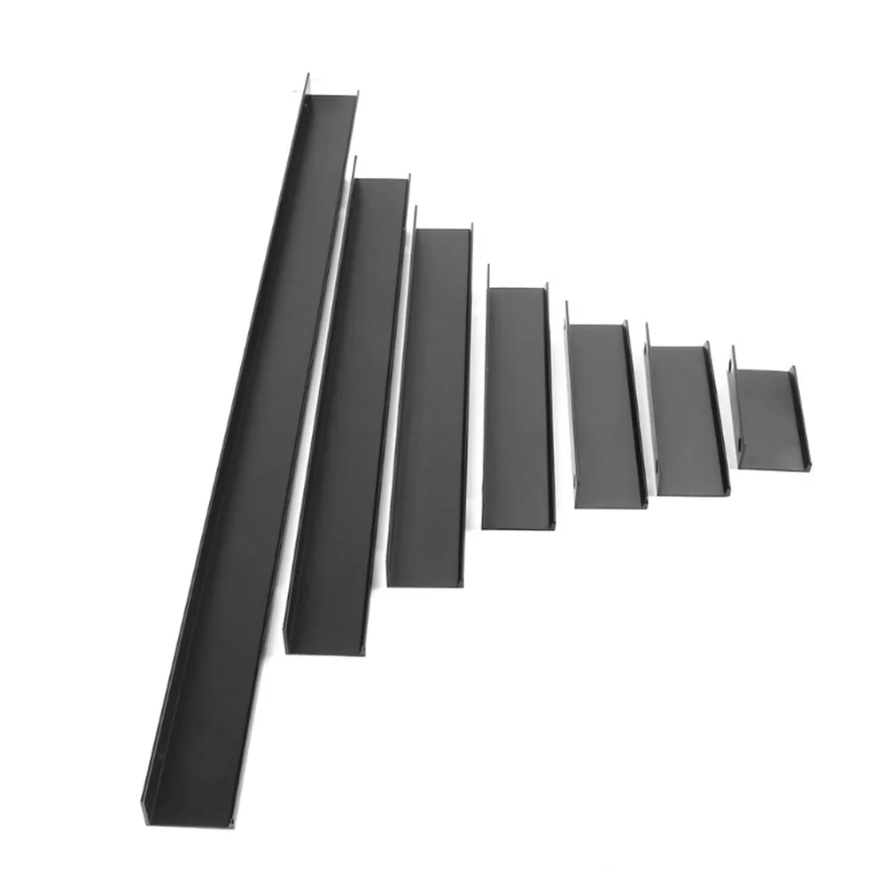 

10 PCS Modern Style Finger Edge Pull Metal Brushed Stainless Steel Drawer Knobs, Sliding Door Drawer Cabinet Hidden Handles