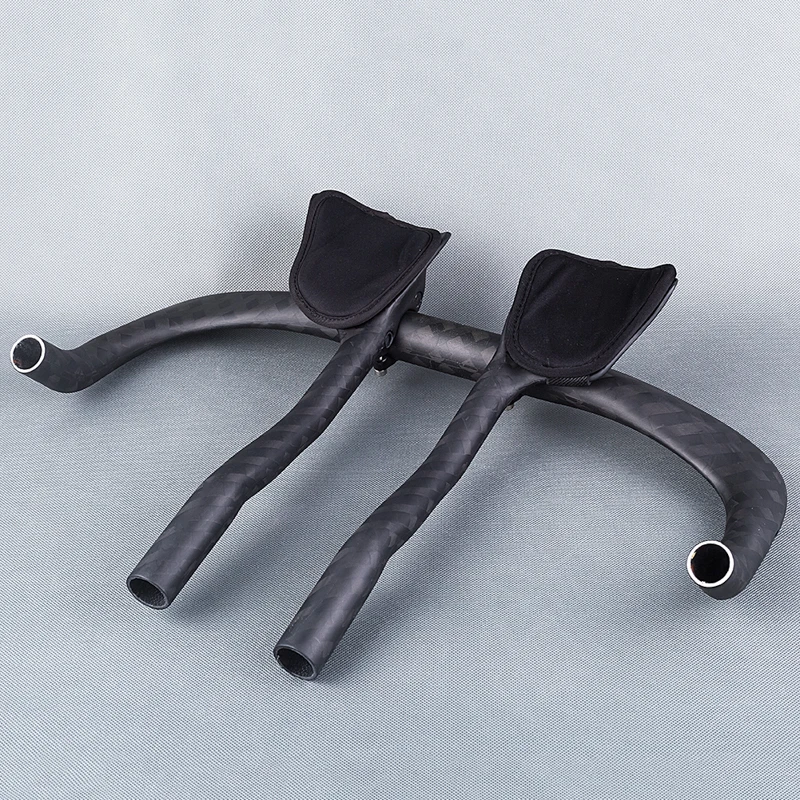 

12K Matte 31.8mm Carbon road Bike TT Bullhorn Bar Time Trial Triathlon Handlebar Rest Aerobar set 485g/set