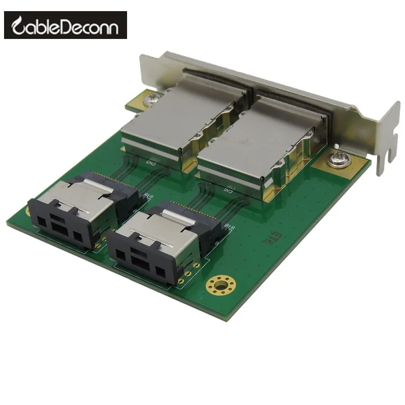 Dual Mini SAS 26 Pin SFF 8088 to SAS 36 Pin SFF 8087 Adapter PCI Card
