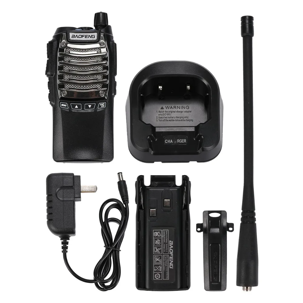2 шт. Baofeng UV 8d удобная портативная рация двойной PTT UHF 2800 мАч долгого ожидания