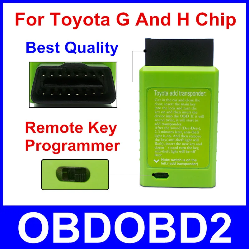 For Toyota G and For Toyota H Chip Vehicle OBD Remote Key Programmer