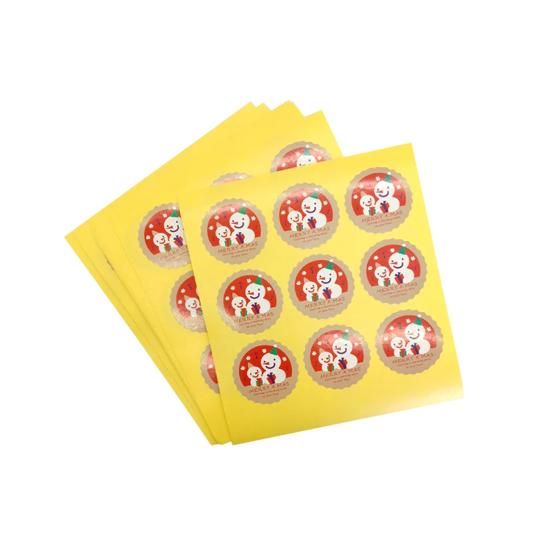 Boneco de Neve Etiqueta do Presente Música Lote Vedação Adesivo Cozimento Decoração Faça Você Mesmo Postado Feliz Natal Scrapbooking 450 Pçs - 5 Material escolar e de escritório