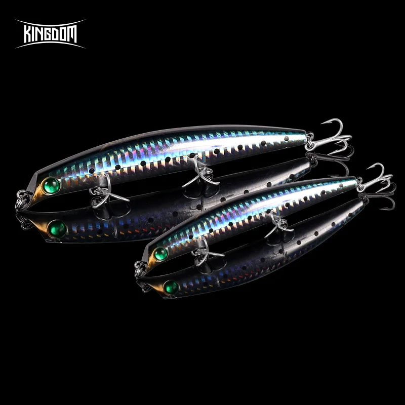 

Kingdom 2019 New Minnow Fishing Lures 95mm 8.1g 120mm 15.3g 130mm 21g Hard Baits Floating Artificial Bait Good Action Wobblers