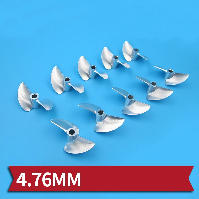 

1PC Speedboat CNC Propeller Aluminum Positive Reverse 2-blade Propellers P1.4 4.76mm Aperture Props for RC Jet Boats Modified