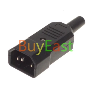 

2 x IEC-60320 C14 Male Plug Power Cord Connector Rewireable Plug