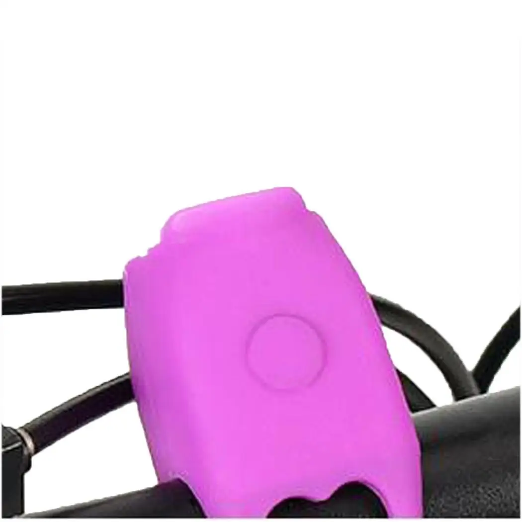 Электрический велосипедный колокольчики Silica гелевый бампер кольцо Рог водостойкий для горного велосипеда велосипедный руль колокол велоинструменты аксессуары - Цвет: purple