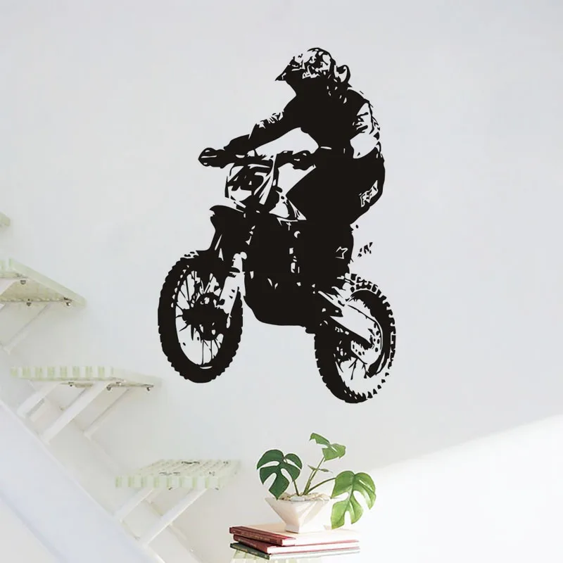 Online kaufen groÃhandel dirt bike wandtattoos aus china dirt bike ...
