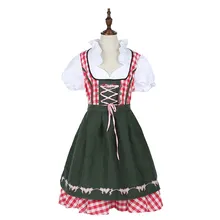 Новое традиционное платье на Хэллоуин фартук-блузка Немецкий Октоберфест традиционное платье для пивного фестиваля, вечерние платья для танцев