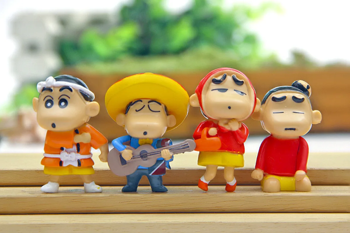8 шт./лот классический стиль карандаш Shinchan игрушка из аниме для детей украшения