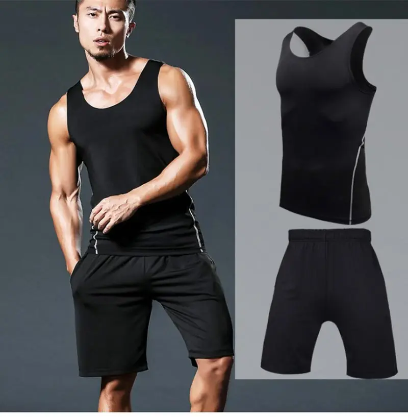 Kakaforsa Compression Men Sport Suits Quick Dry Running sets Clothes Sports Joggers Training Gym Fitness Tracksuits Running Set