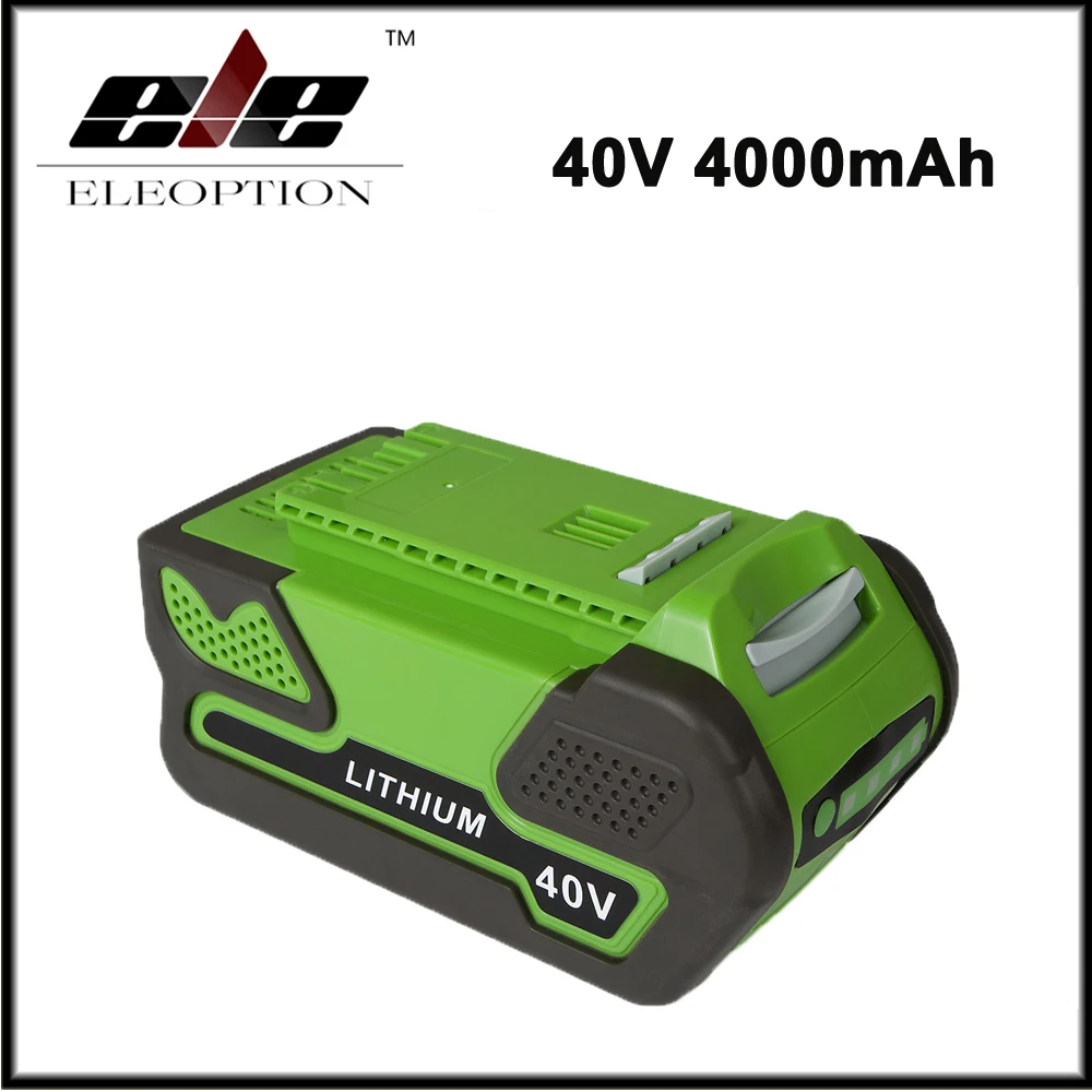 

Eleoption 40V 4000mAh Replacement Lithium Ion Battery for GreenWorks 29692 Gen1 Tools