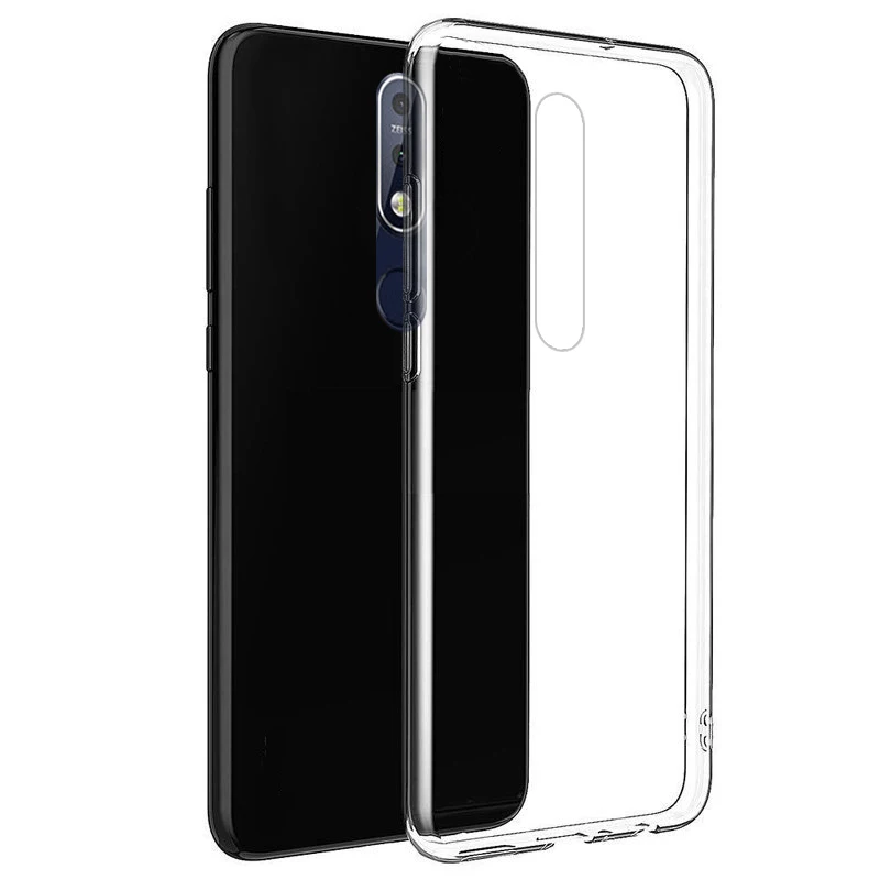 Ультратонкий Прозрачный чехол для Nokia 3 1 PLUS прозрачный мягкий из ТПУ