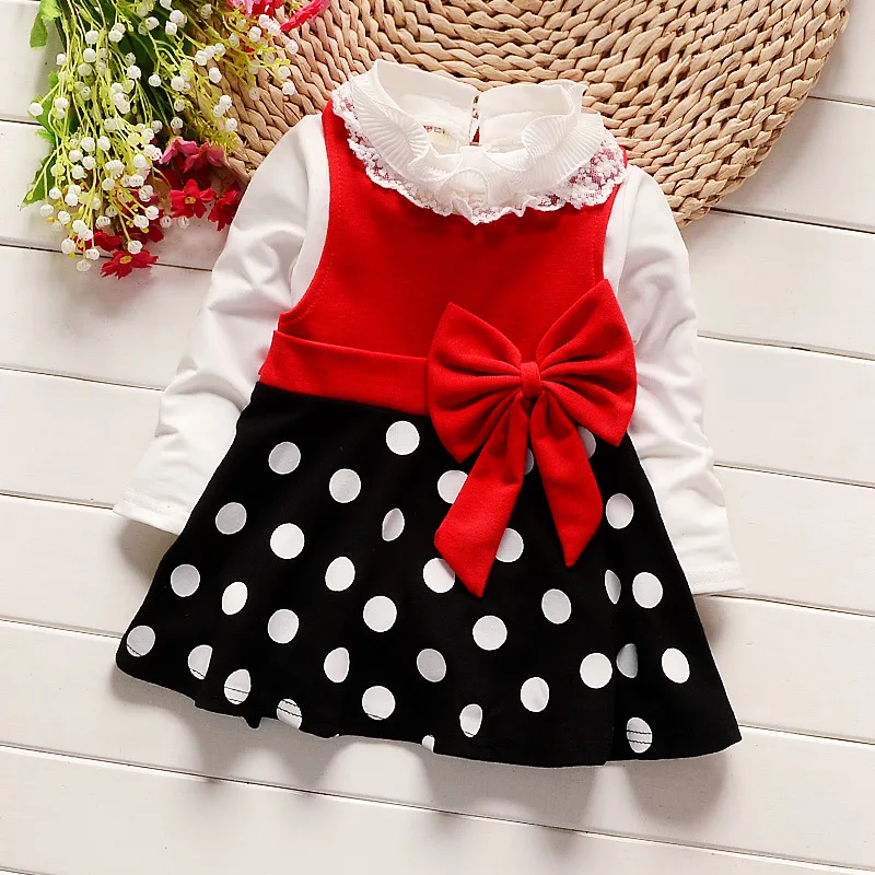 

Spring Autumn Long Sleeves Children Girl Clothes Casual School Dress for Girls mini Tutu Dress Kids Girl Party Wear Clothing