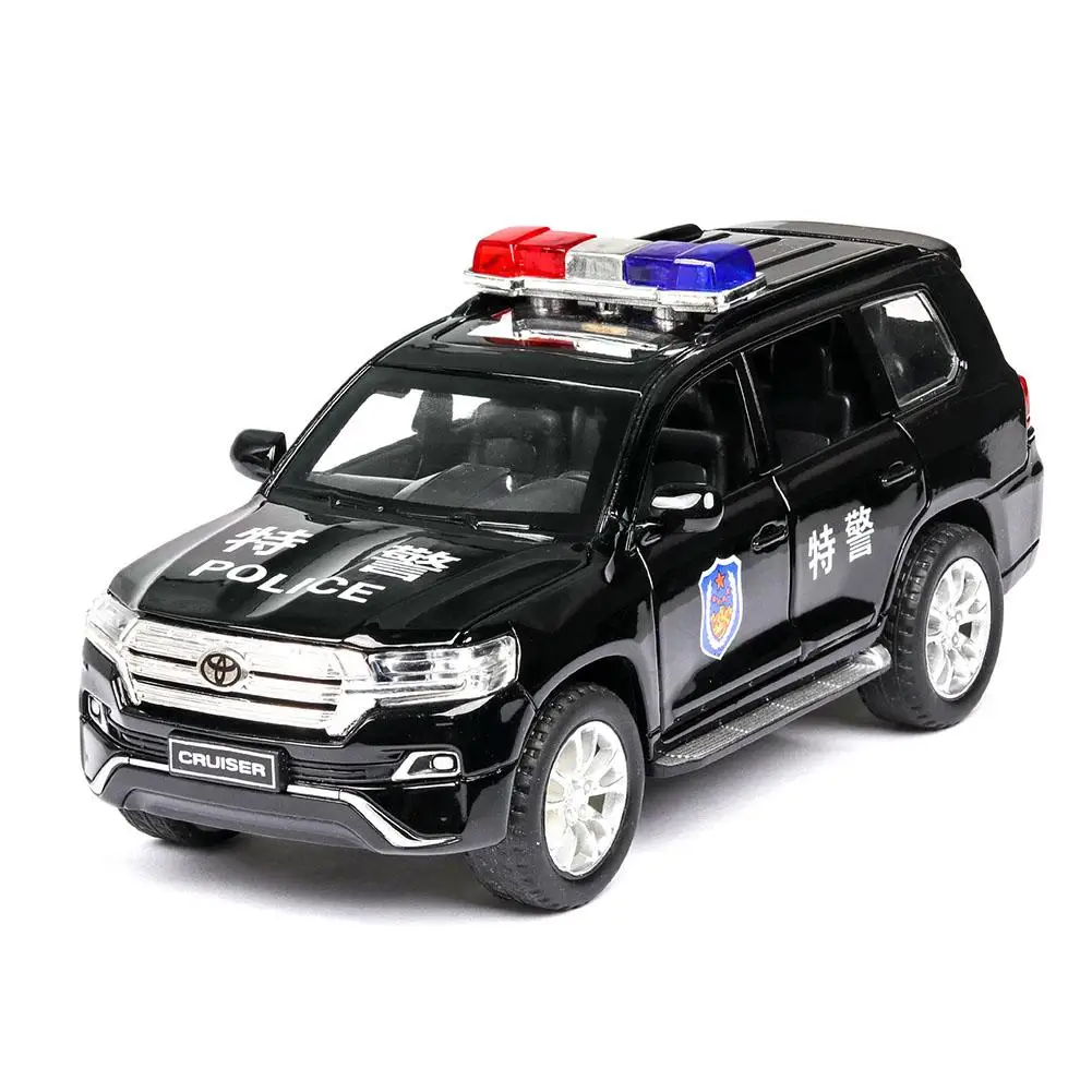 Детский игрушечный автомобиль 1/32, имитация сплава, вытягивающийся назад, игрушечный автомобиль, подарок, украшение, классная полицейская модель автомобиля