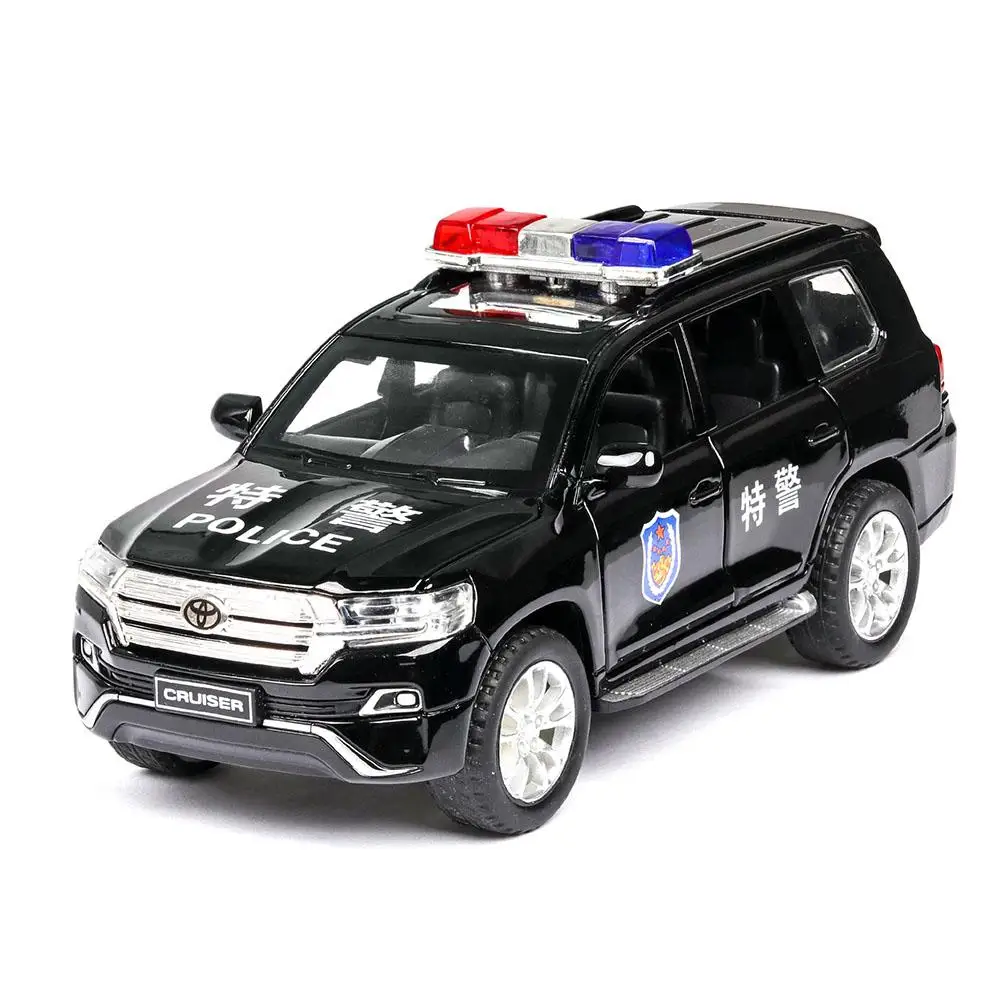 

Children Car Toy 1/32 Simulation Alloy Pull back Simulation Car Gift Ornaments Decoration Cool Police Cars Model