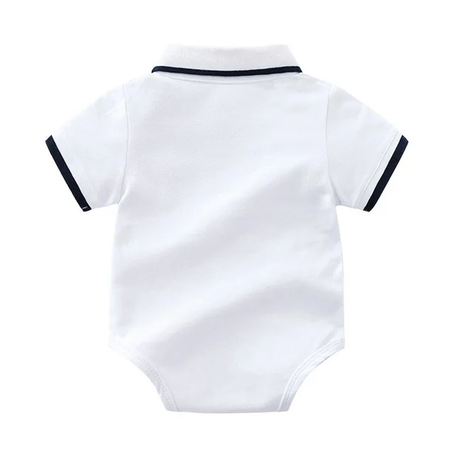 Top and Top Summer Fashion Newborn Boys Formal Clothing Set Cotton Romper Top+ Shorts Baby Gentleman Suit Kids Boys Clothes Sets 3
