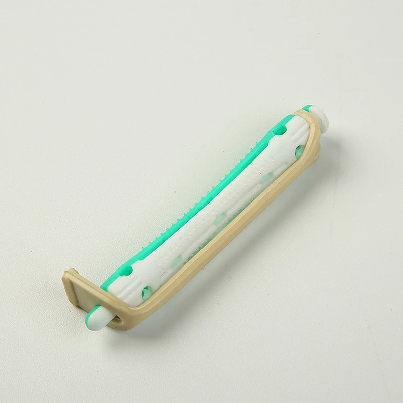 12pcs/set Salon Hairdressing Hair Roller Cold Wave Rods Curling Curler Perms Bars With Rubber Band for Girls Styling Tool U1123