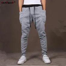8 Colors 2017 Unique Pocket Mens Joggers Cargo Men Pants Sweatpants Harem Pants Men Jogger Pants