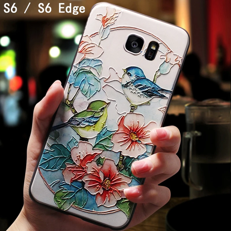 Yonlintan силиконовые 3d coque крышка чехол для samsung Galaxy S6 S 6/S6 край s6edge Оригинальный