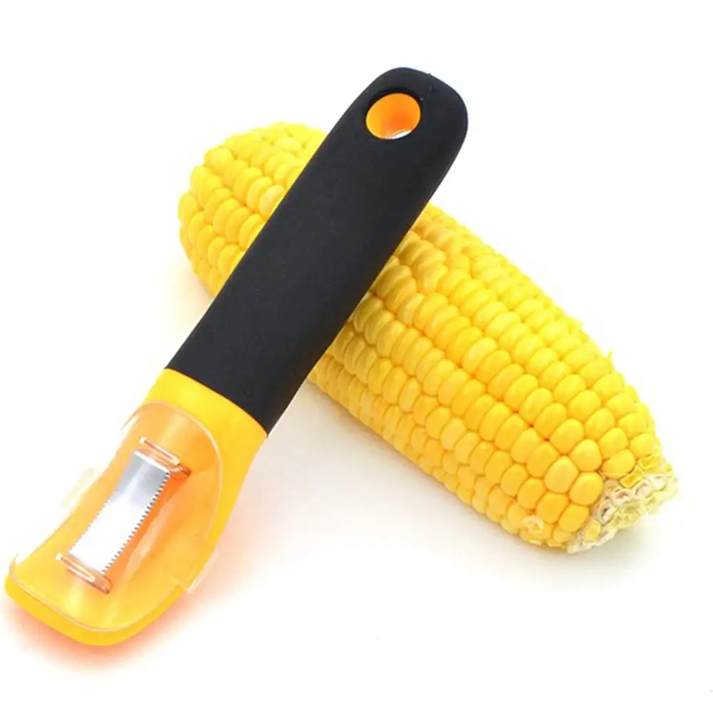 

Corn Peeler with Circular Stainless Steel Blade Strips Corn Cob Cleanly Stripper Kitchen Tools