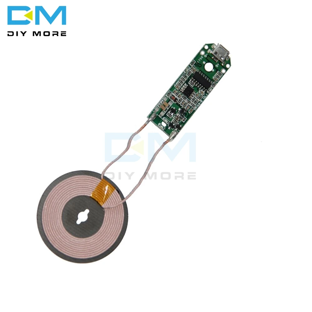 

Qi Standard Wireless Charger Transmitter Module Micro USB Cell Phone Unmanned Charge Electronic Coil Charging Diy Board 5W