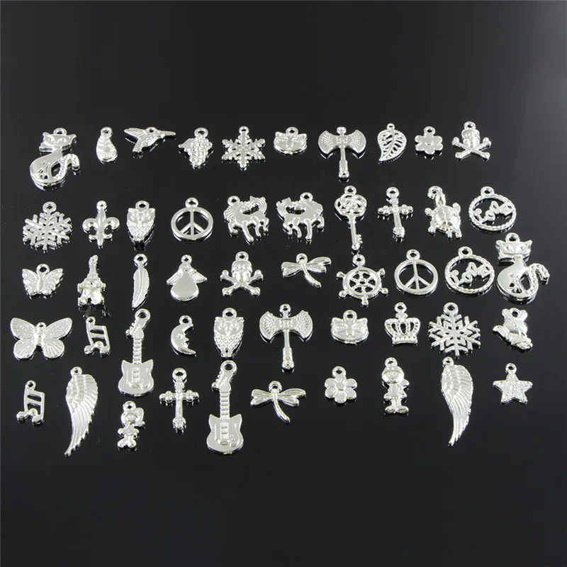 Bulk Lots Mixed Charm Pendants DIY Bracelet Necklace Bead Jewelry