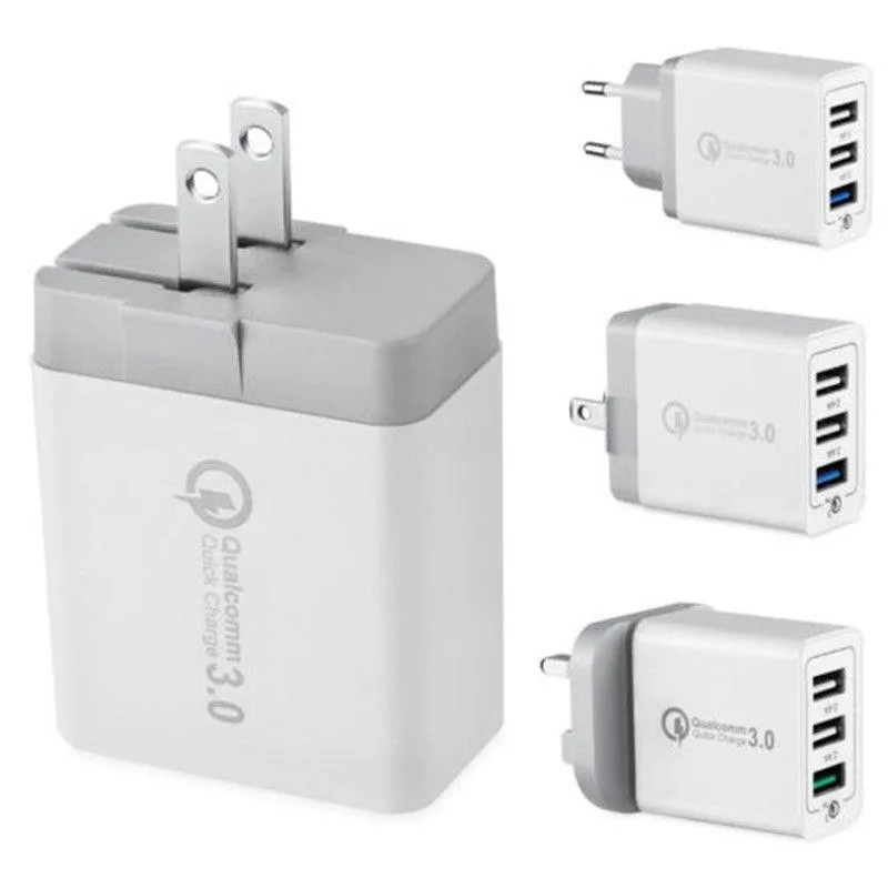 30 Вт 5 В 3A USB зарядное устройство Быстрая зарядка 3,0 зарядное устройство для мобильного телефона iPhone 3 USBs порты быстрая QC 3,0 зарядное устройство s для huawei samsung LG
