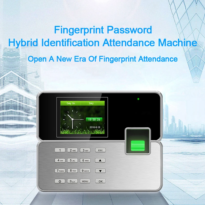 OULET Biometric Time Attendance System TCP/IP USB Fingerprint Reader Access Control System Attendance Clock Employees Device    