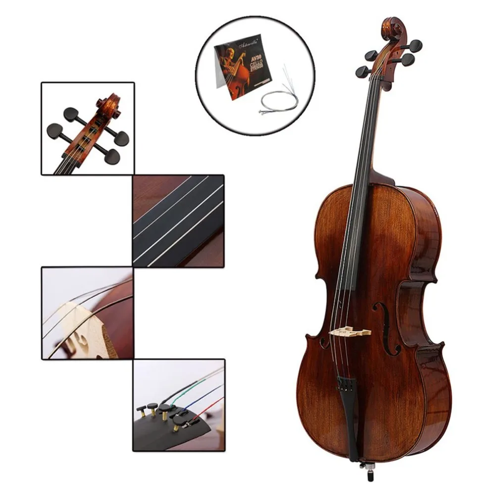 4PCS/Set Professional Aluminum Magnesium Cello Strings Musical